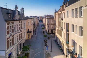 Dworcowa Street in downtown of Bydgoszcz
