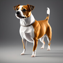 An illustration dog(Jack Russell Terrier)