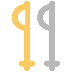 A well-designed icon of gymnastic rings