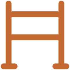 An editable icon of volleyball net 