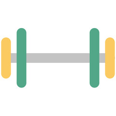 An icon of dumbbells, gym accessory 