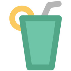 Refreshing drink, icon of lemonade 