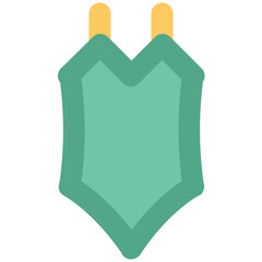 Beach wear, icon design of bikini 