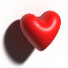 Corazon 3d rojo