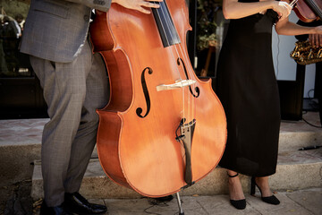 Fototapeta premium violín, mano, tocando, instrumento, instrumento de cuerda