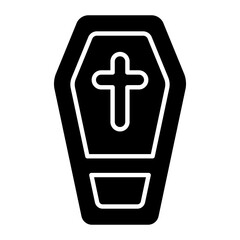 Coffin Glyph Icon
