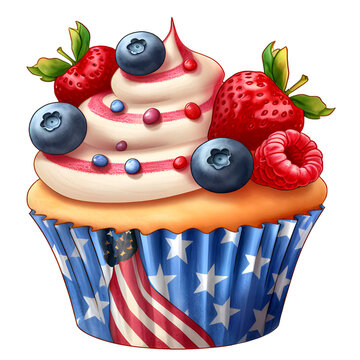 4th of July Cupcake
Hi

I get the ideas from nature. For the graphics an AI helps me. The processing of the images is done by me with a graphics program.