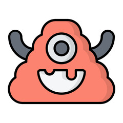 Monster Line Color Icon