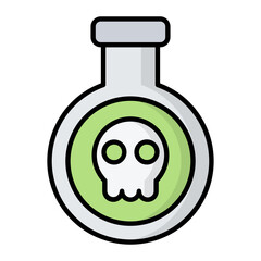 Poison Line Color Icon