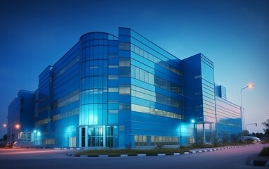 Plakat 3d rendering of modern office building