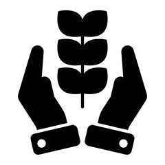 Fototapeta premium Organic Glyph Icon