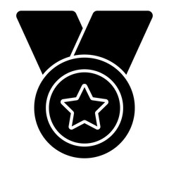 Medal Glyph Icon