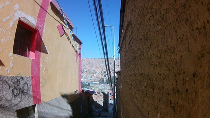 Streets of the City of La Paz wonder of the world