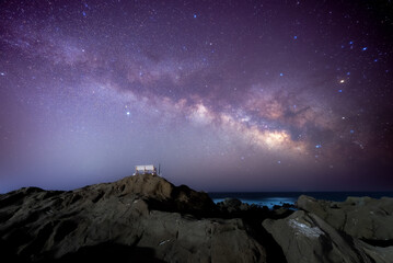 天の川を見上げて