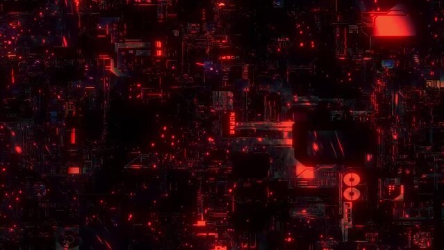 Abstract technology microchip background