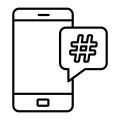 Trending Thin Line Icon