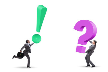 Concept of question and exclamation marks