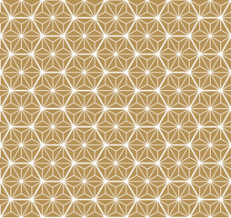 seamless pattern with hexagon shapes in Japanese style