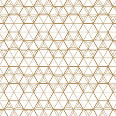 Japanese Gold background and pattern. Geometric pattern.The exquisitely delicate side of traditional woodwork style-rooms to create a stunning atmosphere.