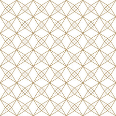 Japanese pattern seamless. Gold stitch texture and background vector.