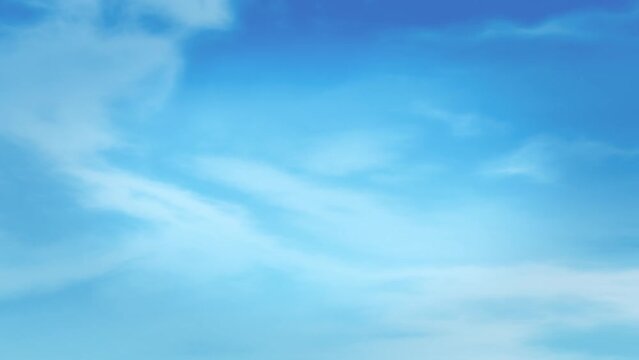 stylized blue sky with clouds - subtle motion background template - 16x9 HD