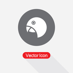 Parrot Icon Vector Illustration Esp10