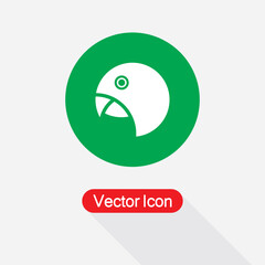 Parrot Icon Vector Illustration Esp10