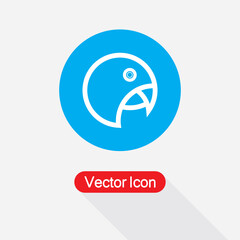 Parrot Icon Vector Illustration Esp10
