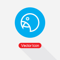 Parrot Icon Vector Illustration Esp10