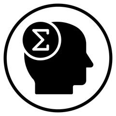 brain glyph icon