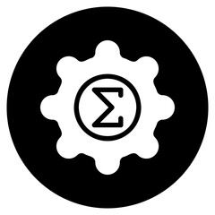 gear glyph icon