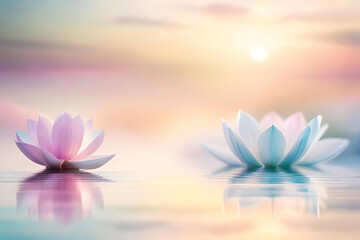 A peaceful bokeh background, with soft and gentle out-of-focus lights in pastel tones, evoking a sense of tranquility and serenity