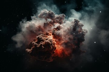 Fototapeta na wymiar A stunning gas cloud in space. Generative AI