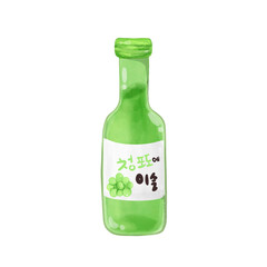 Soju bottle of wine
