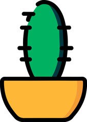 cactus cartoon icon