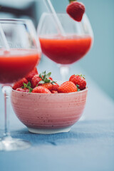 Frischer sommerlicher Strawberry Daiquiri