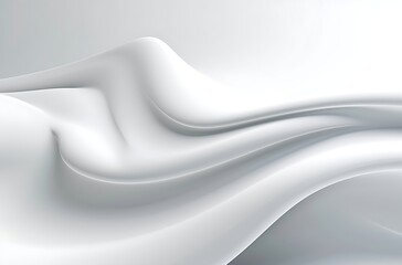 Abstract white grey liquid Wave Background. Generative AI
