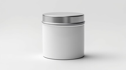 Blank paint container on a white background Generative AI