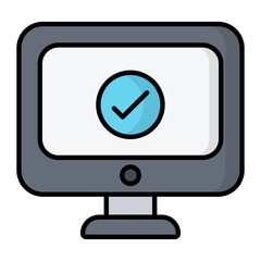 Data Access Line Color Icon