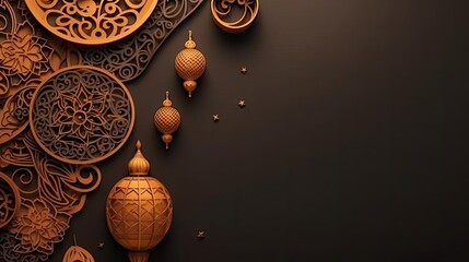 Obraz premium Perfect Concept Design background for Ramadan sale banner
