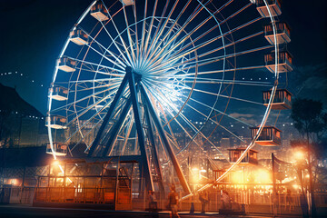 The ferris wheel contains many scientific and technological elements.