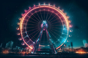 The ferris wheel contains many scientific and technological elements.