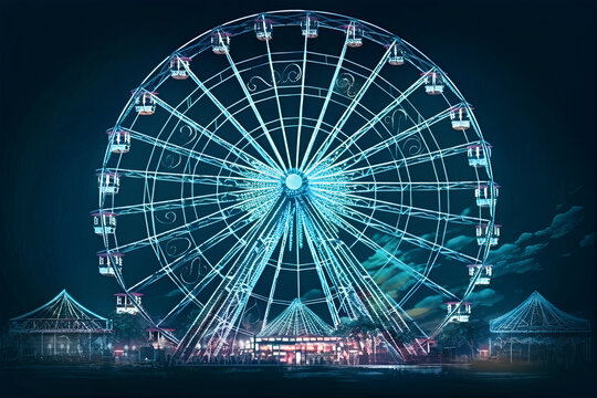 The ferris wheel contains many scientific and technological elements.