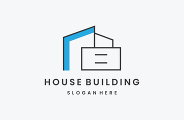 House Building logo template with modern unique concept Premium .
