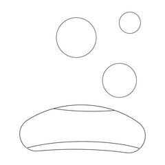 bar soap icon vector