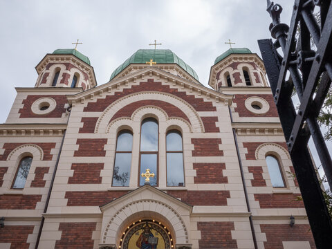bricks made exterior of St. George's Church in lviv old city - Powered by Adobe