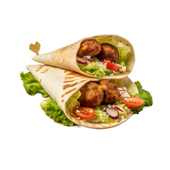 Kebab with Vegetables on a png transparent bacground