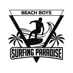 Surfing Logo. Surfing Illustration Design inspiration