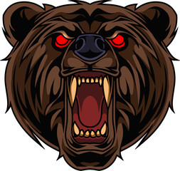Bear esport mascot logo design