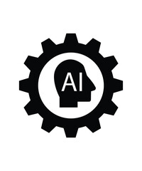 artificial intelligence icon, vector best flat icon